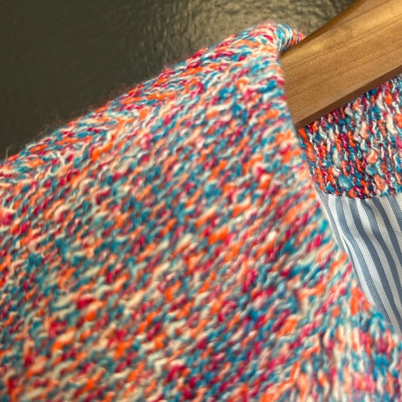 Nanette Lepore size 6 EUC “sand castle tweed” Pink and Blue Blazer - Picture 8 of 10